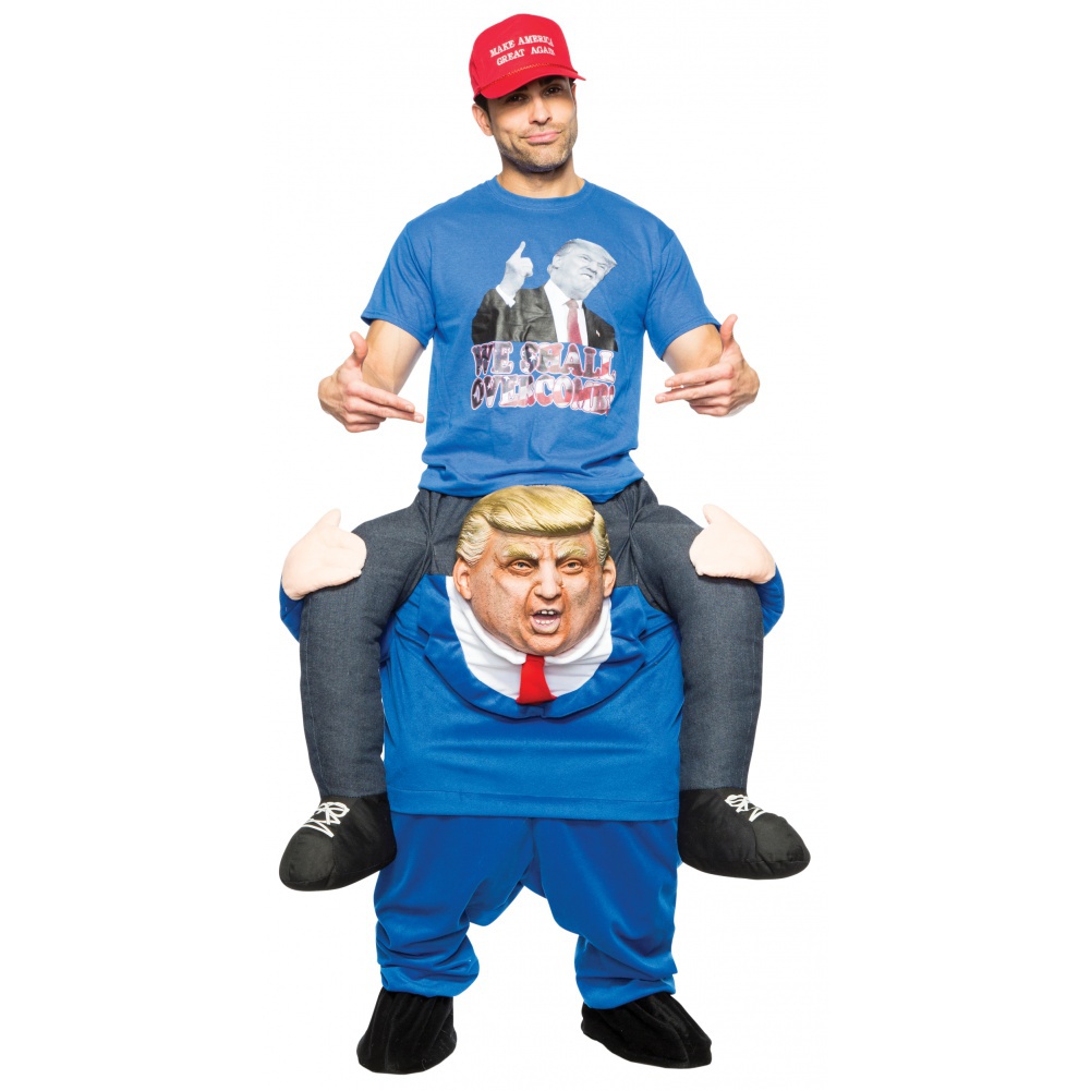 Funny Cosplay Donald trump Pants Halloween Party Costumes Horse Ride On  Clothes Carry Back Novelty Mascot Outdoor Toys