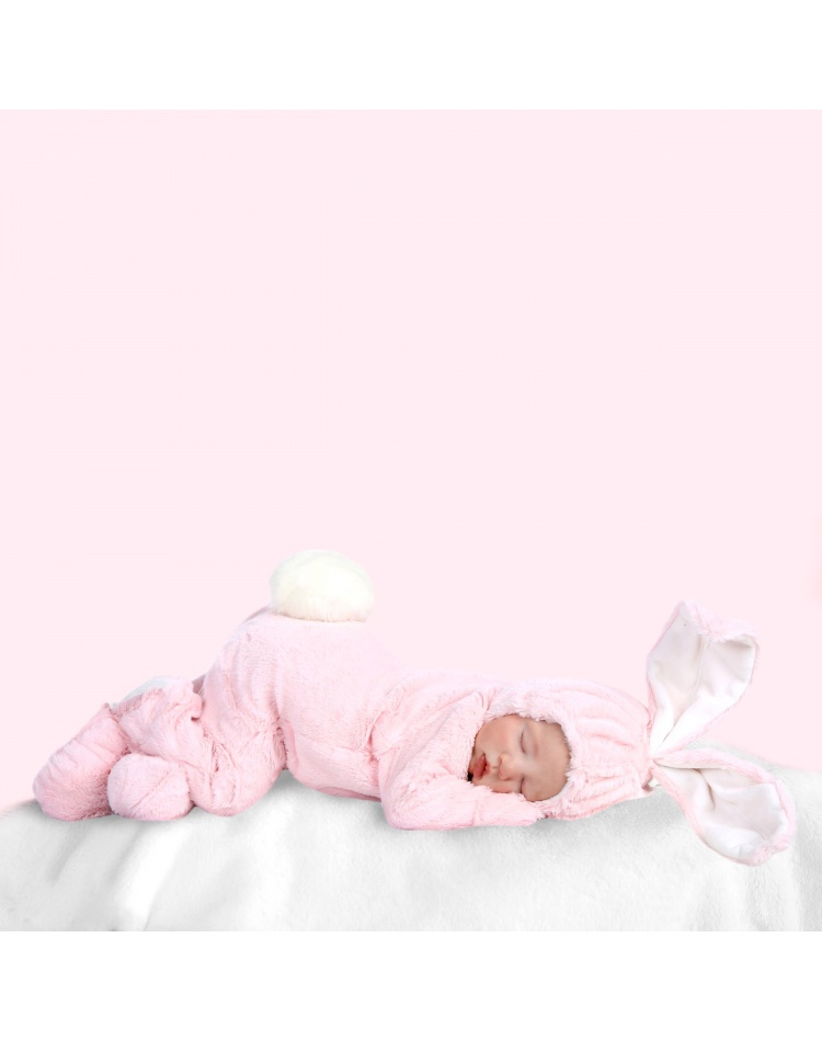 infant pink bunny costume