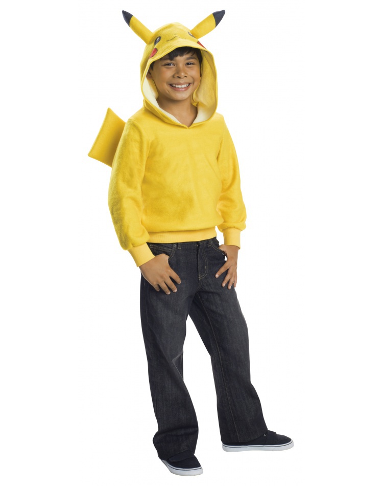 pikachu hoodie with ears and tail